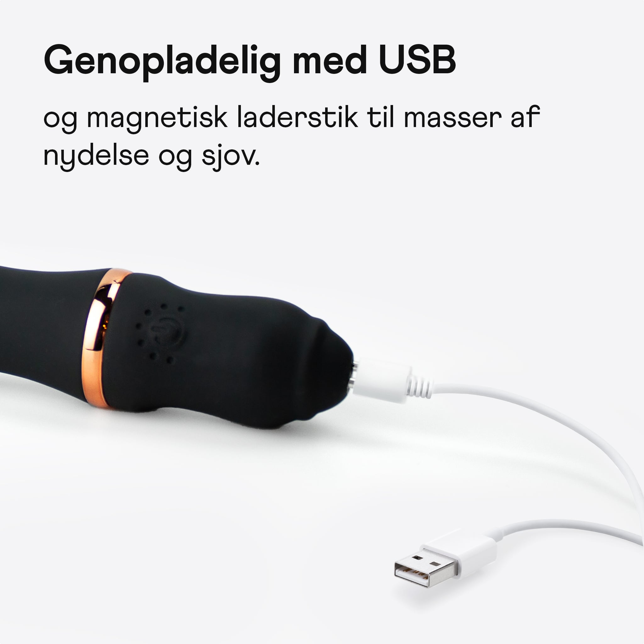 Nærbillede af LANA Vibe Pro kraftig wand vibrator med oplader